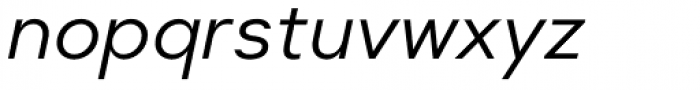 Suprema Regular Italic Font LOWERCASE