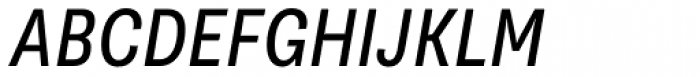 Supria Sans-Cond Regular Italic Font UPPERCASE