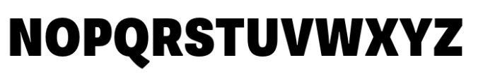 Supria Sans Condensed Black Font UPPERCASE