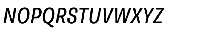Supria Sans Condensed Italic Font UPPERCASE
