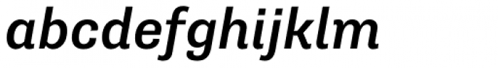 Supria Sans Medium Italic Font LOWERCASE