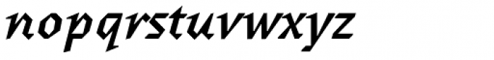 Surf Serif Pro Bold Italic Font LOWERCASE