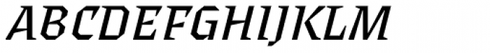 Surf Serif Pro Italic Font UPPERCASE