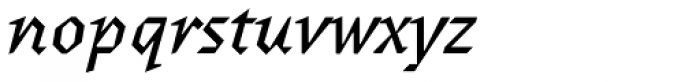 Surf Serif Pro Italic Font LOWERCASE