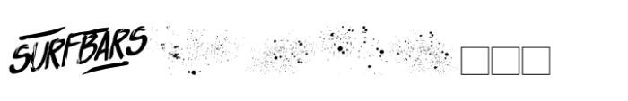 Surfbars  Splashes FONT