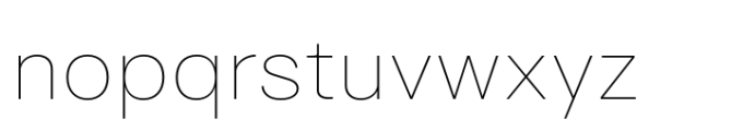 Surt Expanded Extralight Font LOWERCASE