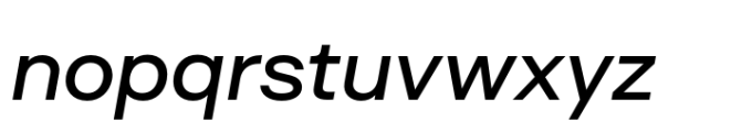 Surt Expanded Medium Italic Font LOWERCASE