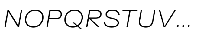 Surt Extended Light Italic Font UPPERCASE