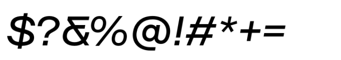 Surt Extended Medium Italic Font OTHER CHARS
