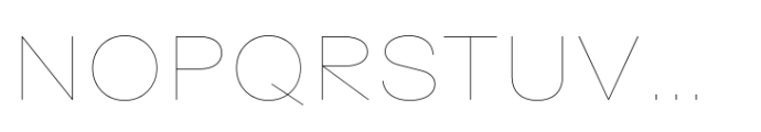 Surt Extended Thin Font UPPERCASE