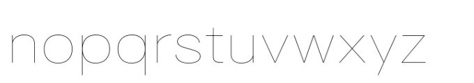 Surt Extended Thin Font LOWERCASE