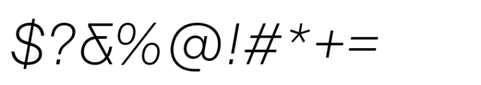 Surt Normal Light Italic Font OTHER CHARS