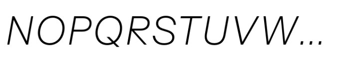Surt Normal Light Italic Font UPPERCASE