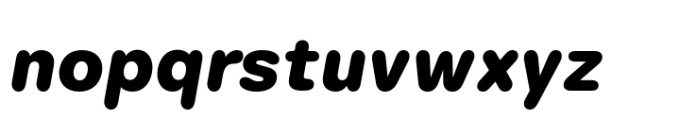 Surt Rounded Black Italic Font LOWERCASE