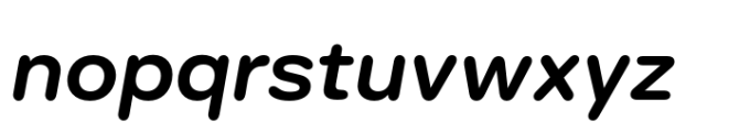 Surt Rounded Expanded Bold Italic Font LOWERCASE