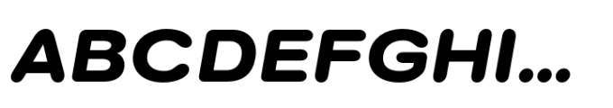 Surt Rounded Extended Black Italic Font UPPERCASE