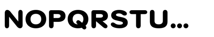 Surt Rounded Extended Black Font UPPERCASE
