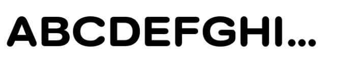 Surt Rounded Extended Extrabold Font UPPERCASE
