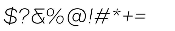 Surt Rounded Extended Light Italic Font OTHER CHARS