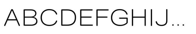 Surt Rounded Extended Light Font UPPERCASE