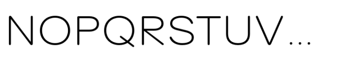 Surt Rounded Extended Light Font UPPERCASE