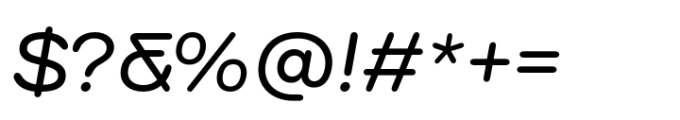 Surt Rounded Extended Regular Italic Font OTHER CHARS