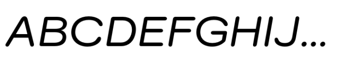 Surt Rounded Extended Regular Italic Font UPPERCASE