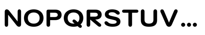 Surt Rounded Extended Ultrabold Font UPPERCASE