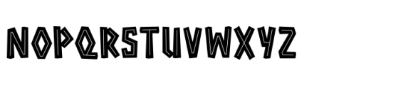 Survivor Standard Inline 3 Font UPPERCASE
