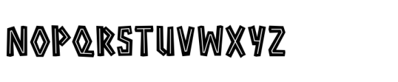 Survivor Standard Inline 4 Font UPPERCASE