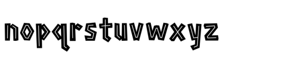 Survivor Standard Inline 4 Font LOWERCASE