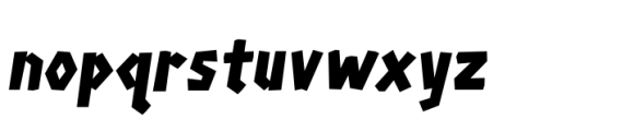 Survivor Standard Italic Font LOWERCASE