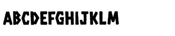 Survivor Standard Rough Font UPPERCASE