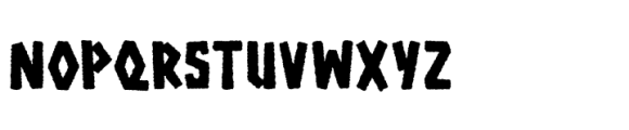 Survivor Standard Rough Font UPPERCASE