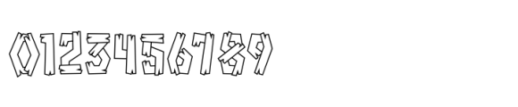 Survivor Wood Outline Font OTHER CHARS