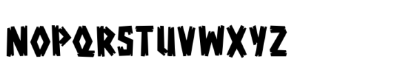Survivor Wood Font UPPERCASE