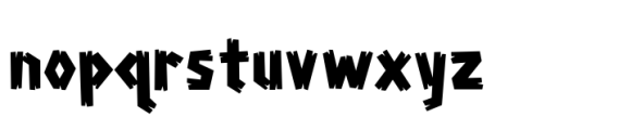 Survivor Wood Font LOWERCASE