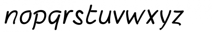 SusiScript Bold Oblique Font LOWERCASE