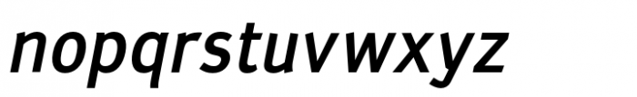 Suss Sans Medium Italic Font LOWERCASE