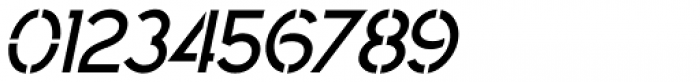 Sussex Semi Stencil JNL Oblique Font OTHER CHARS