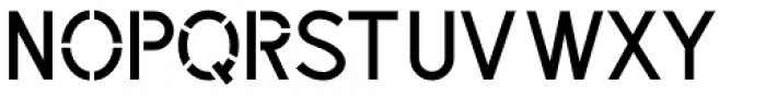 Sussex Semi Stencil JNL Regular Font LOWERCASE