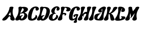 Sustacy Italic Font UPPERCASE