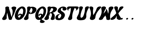Sustacy Italic Font UPPERCASE