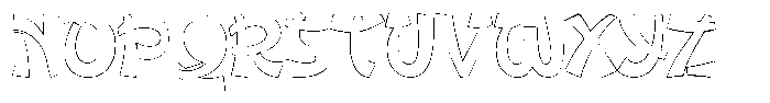 Susuke Endi Outline Font UPPERCASE