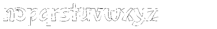 Susuke Endi Outline Font LOWERCASE
