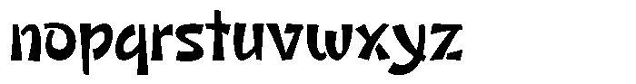 Susuke Endi Regular Font LOWERCASE