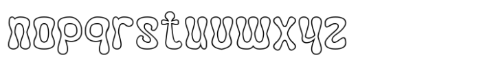 Sutil Outline Font LOWERCASE