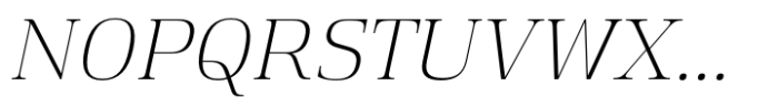 Suwannason Extra Light Italic Font UPPERCASE