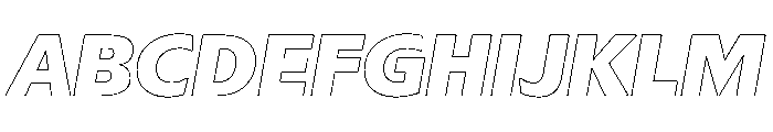 Sub Sans Black Italic Regular Webfont Font UPPERCASE
