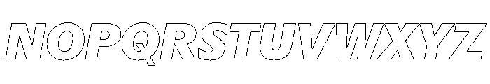 Sub Sans Black Italic Regular Webfont Font UPPERCASE